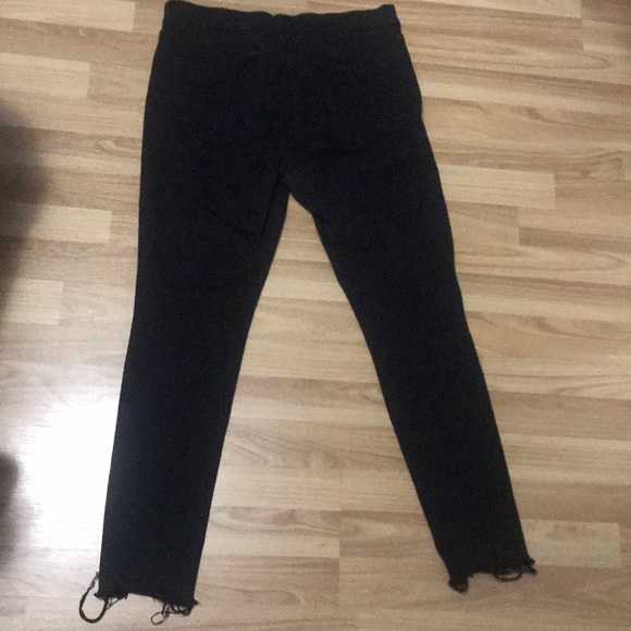 Express Black distress jeans size 8 - Picture 6 of 7